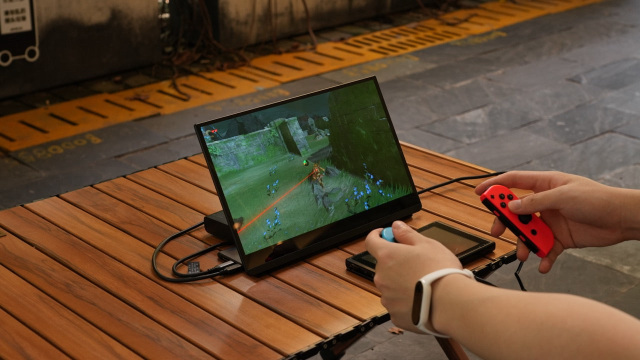 EHOMEWEI L-Series | Portable Monitor with Classic L-Stand